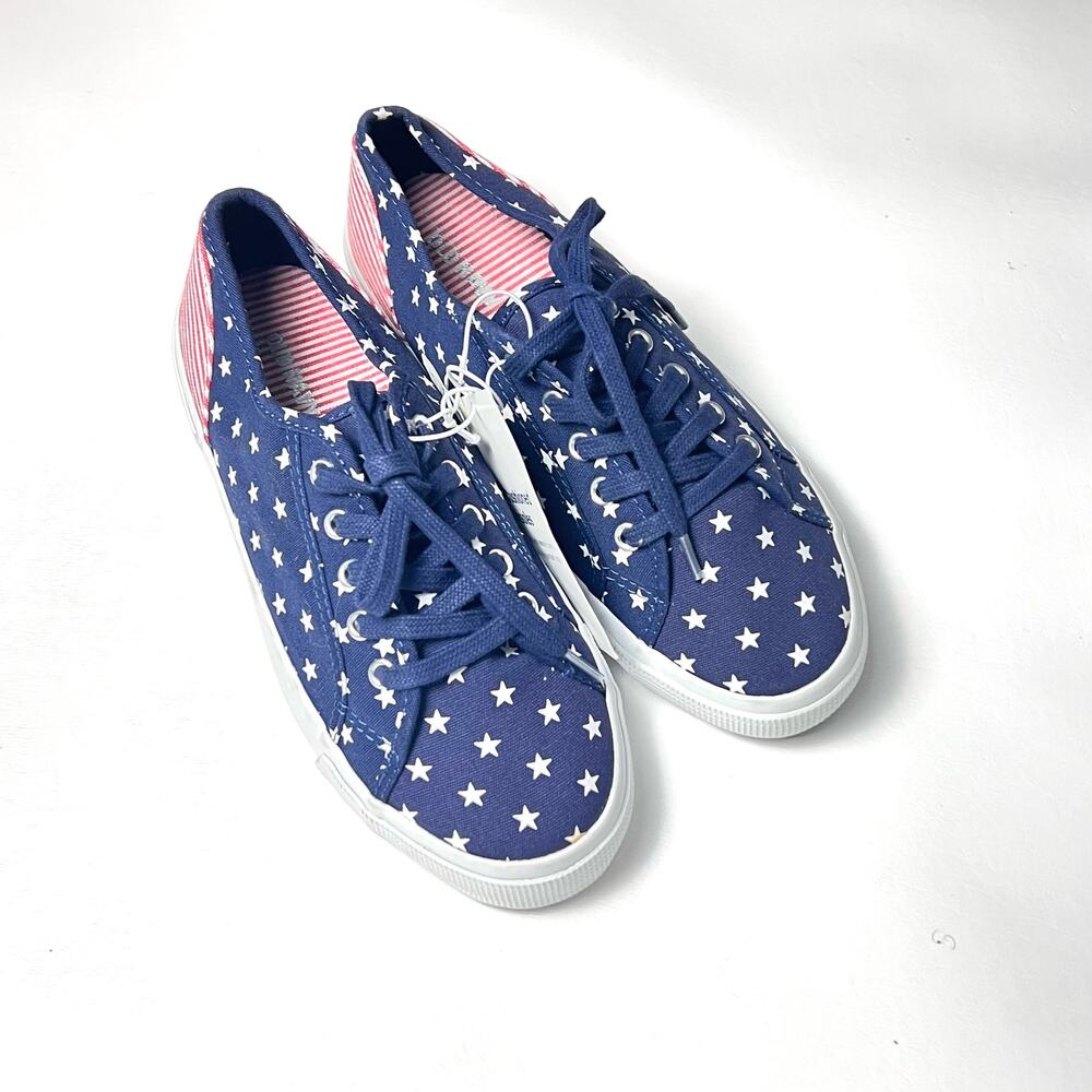 Old Navy Women’s Stars & Stripe July Fourth  Flag Style  Sneaker Sz 7 NWT